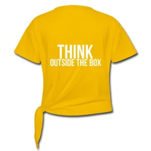 Think Outside the Box Women' s Knotted T-Shirt
