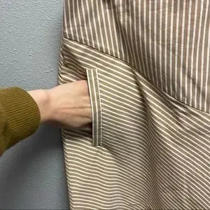 Tibi "Kaia Striped Lanyard" Skirt