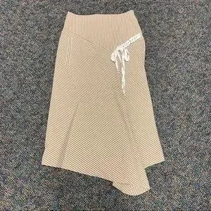 Tibi "Kaia Striped Lanyard" Skirt