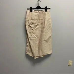 Tibi "Kaia Striped Lanyard" Skirt