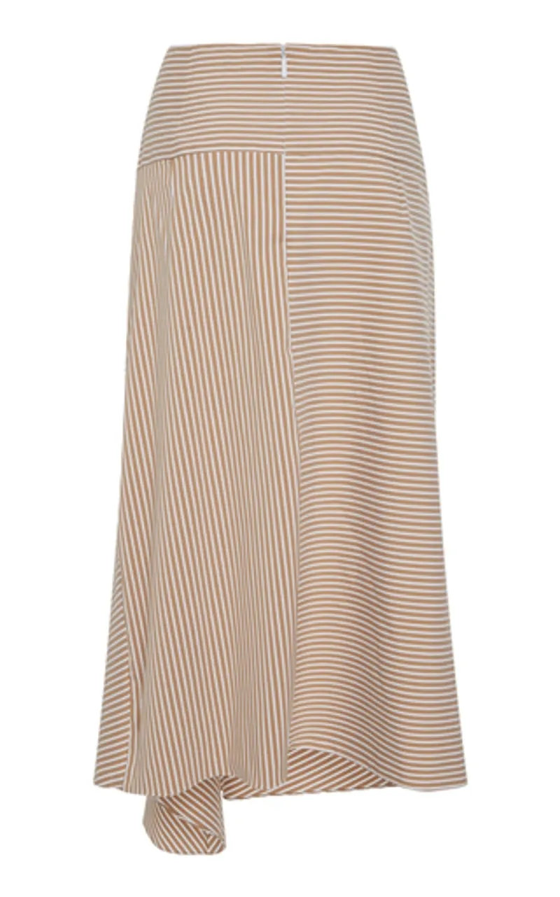 Tibi "Kaia Striped Lanyard" Skirt