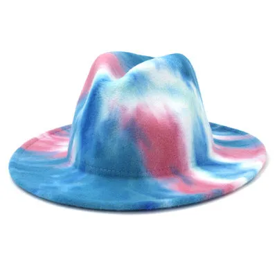 Tie dye Fedora