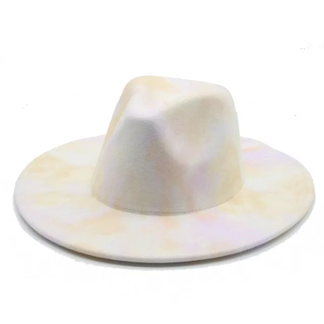 Tie dye Fedora