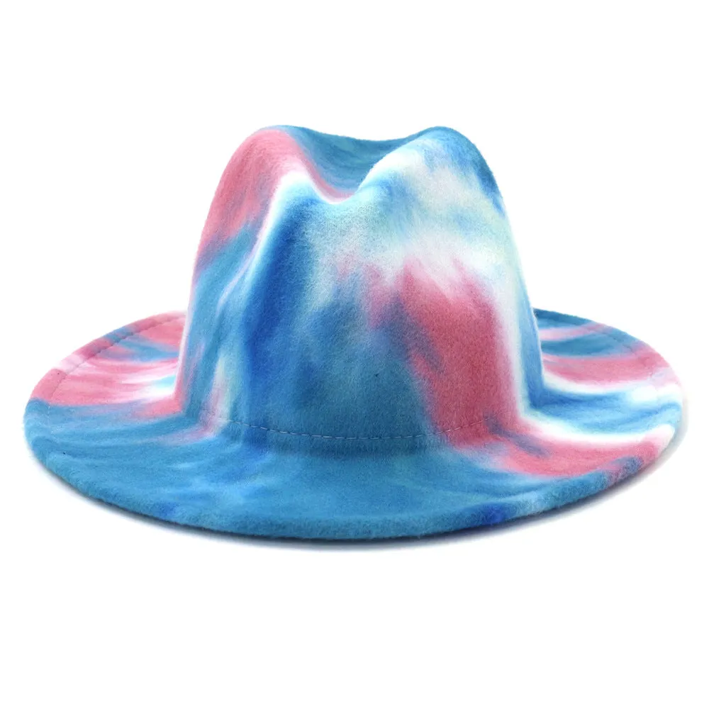 Tie dye Fedora