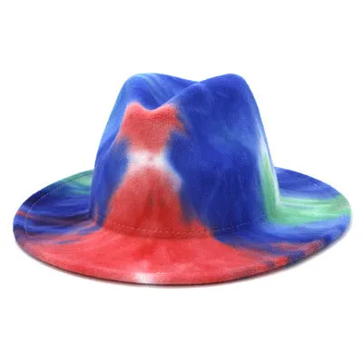 Tie dye Fedora