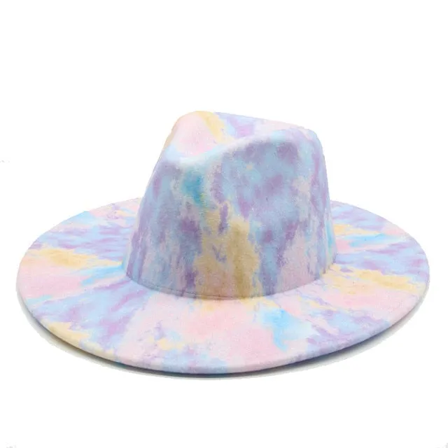 Tie dye Fedora
