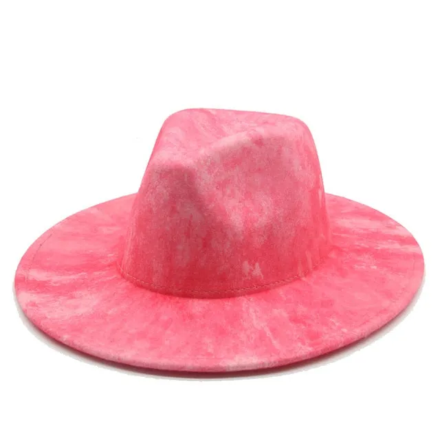 Tie dye Fedora