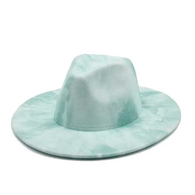 Tie dye Fedora