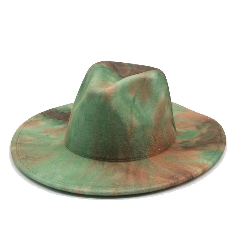 Tie dye Fedora