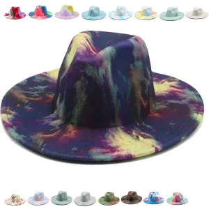 Tie dye Fedora