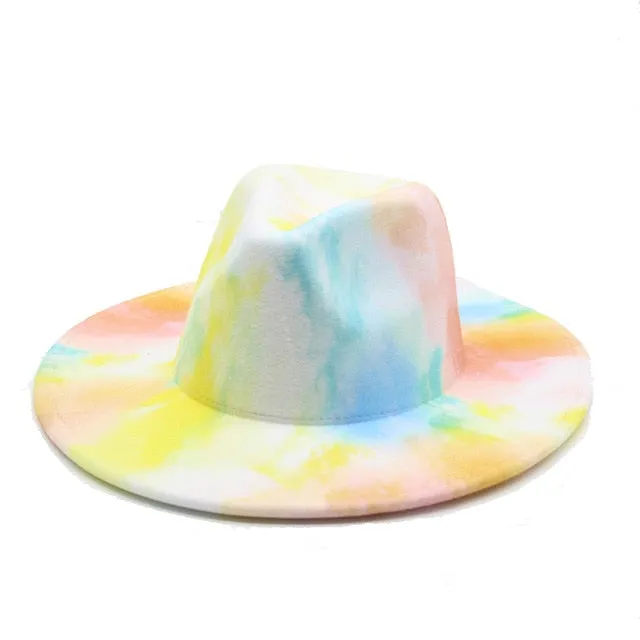 Tie dye Fedora