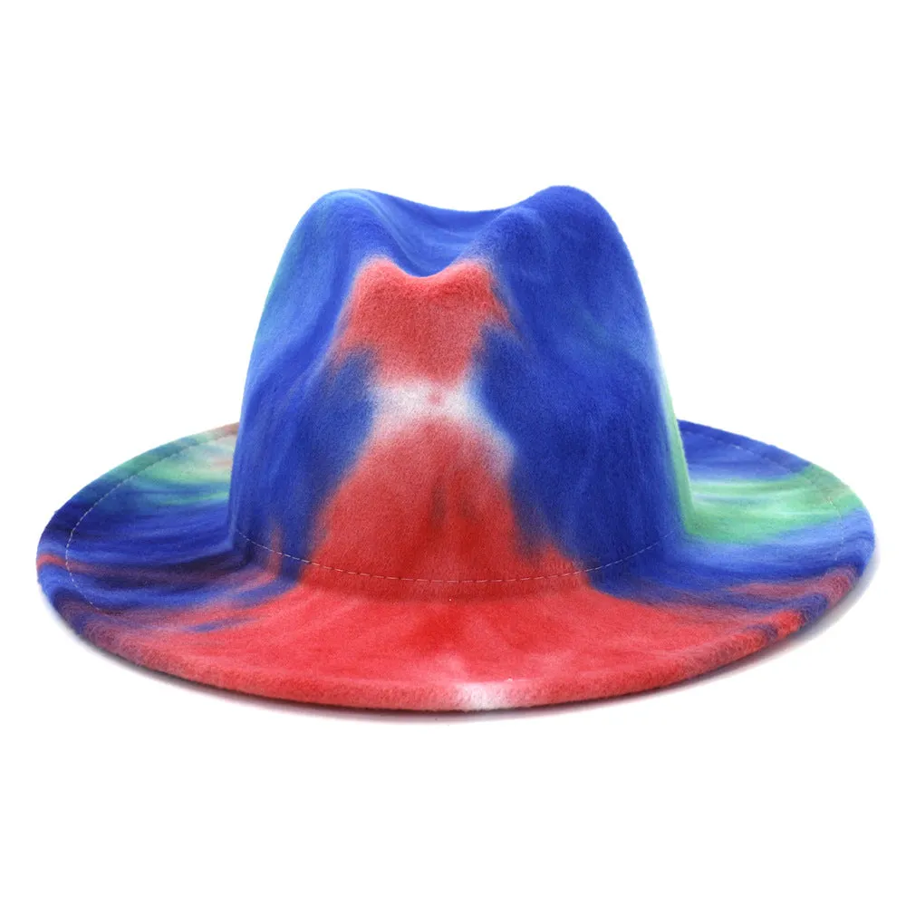 Tie dye Fedora