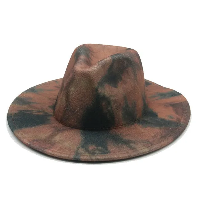 Tie dye Fedora
