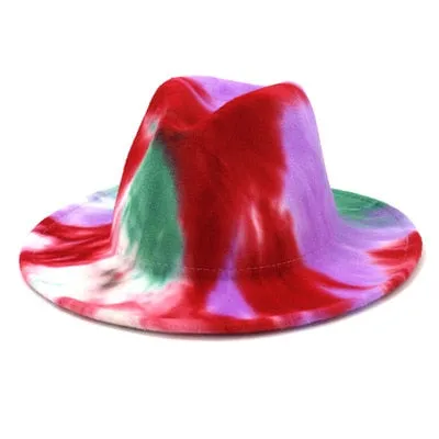 Tie dye Fedora