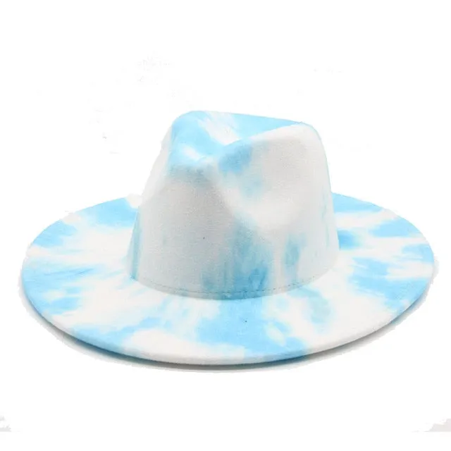 Tie dye Fedora