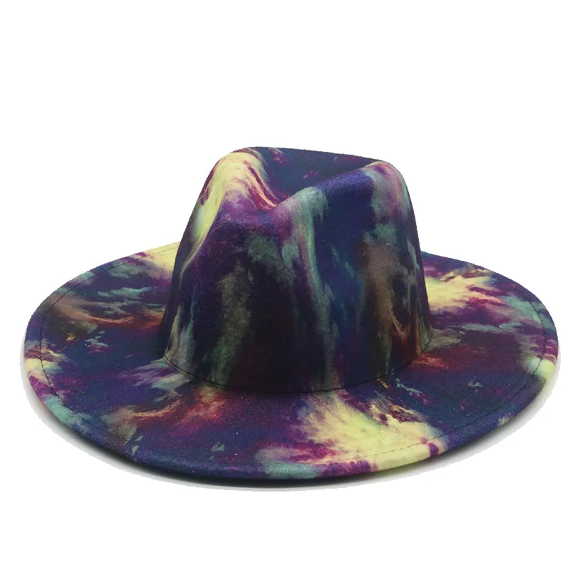 Tie dye Fedora