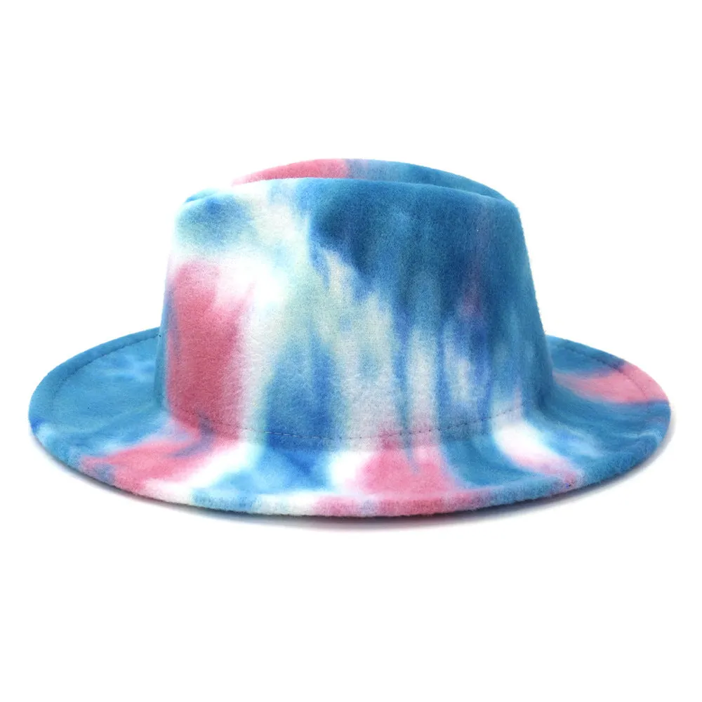 Tie dye Fedora