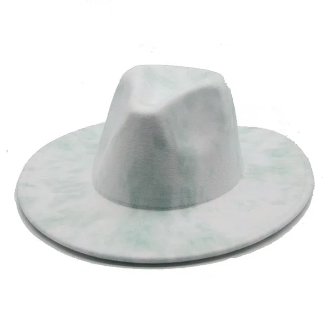 Tie dye Fedora