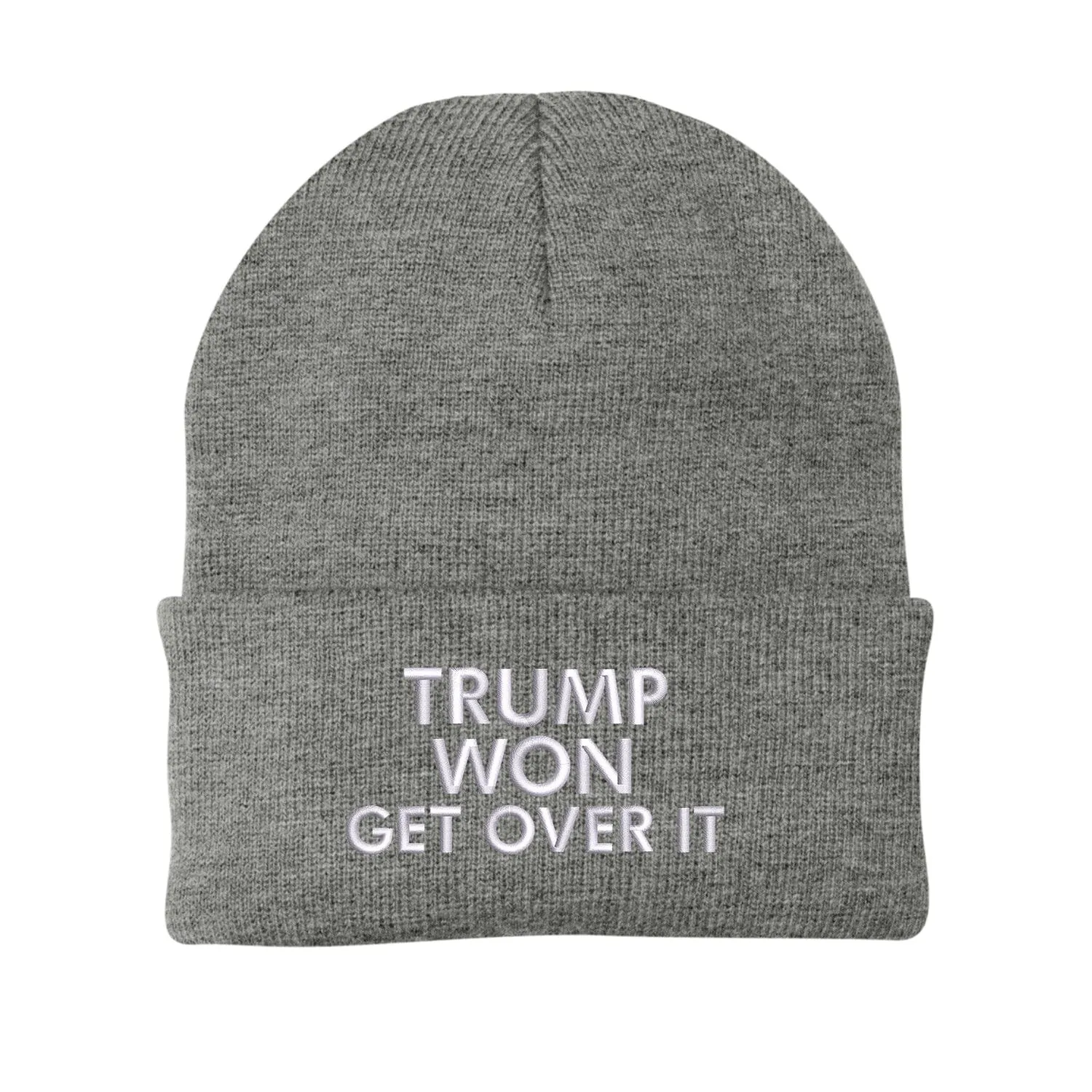 Trump Won Get Over It Embroidered Beanie