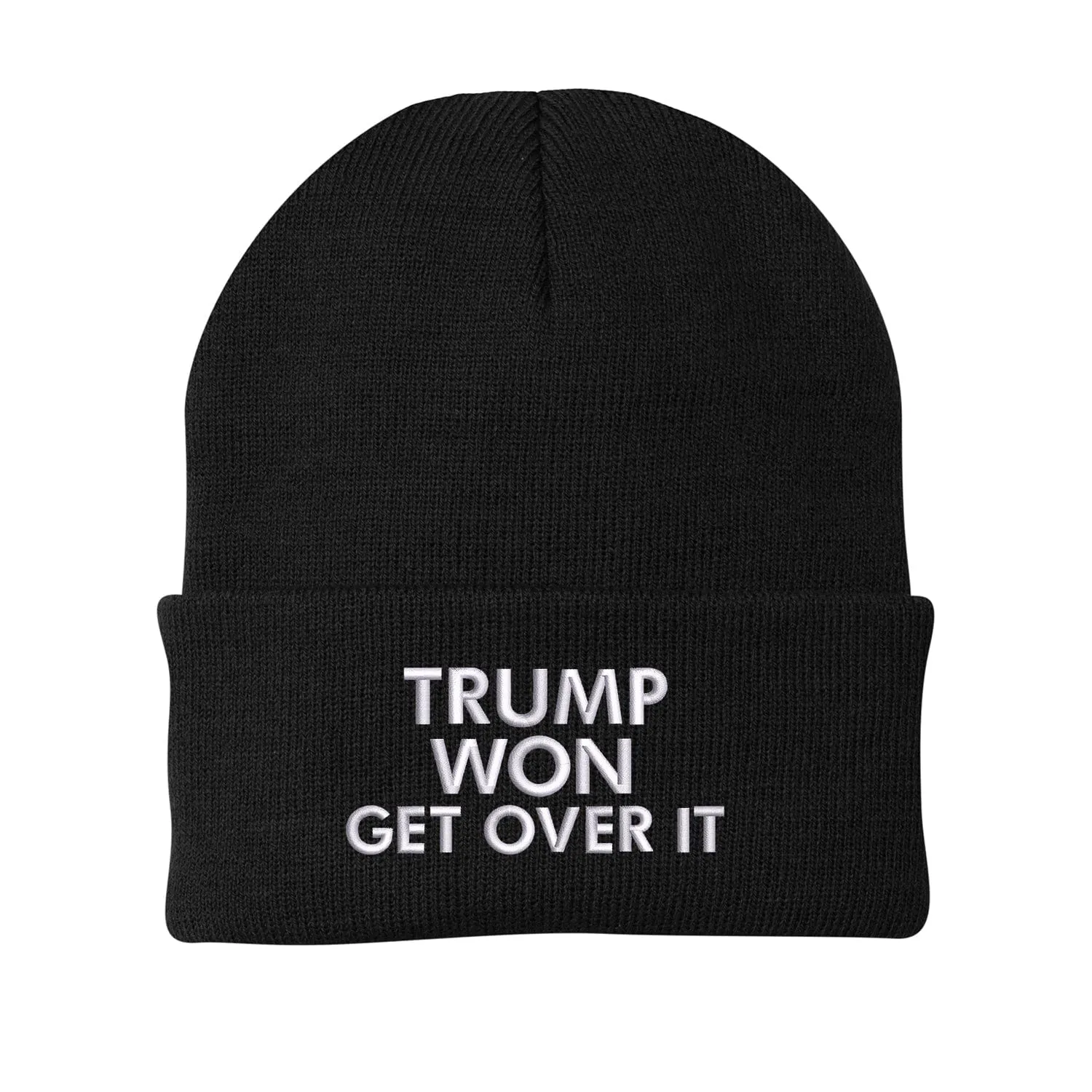 Trump Won Get Over It Embroidered Beanie