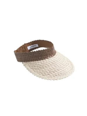 Two Tone Baha Visor Brown-Off White
