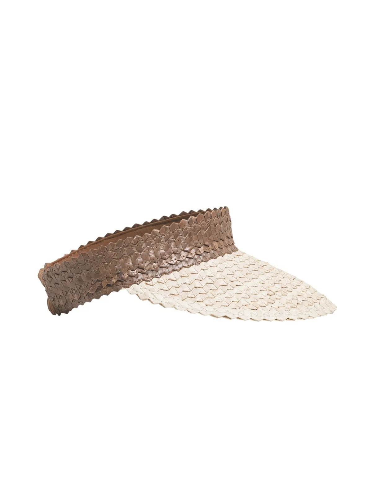 Two Tone Baha Visor Brown-Off White