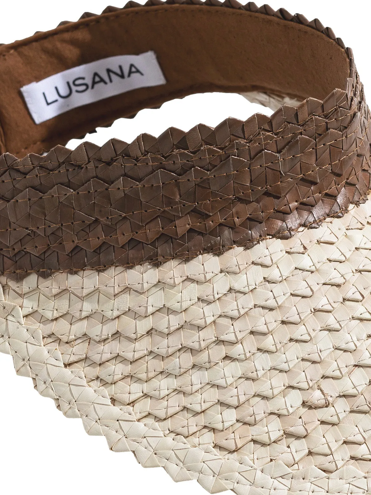 Two Tone Baha Visor Brown-Off White