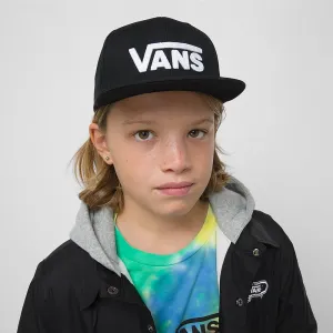 Vans Boys Drop V ll Snapback Hat - Black/White