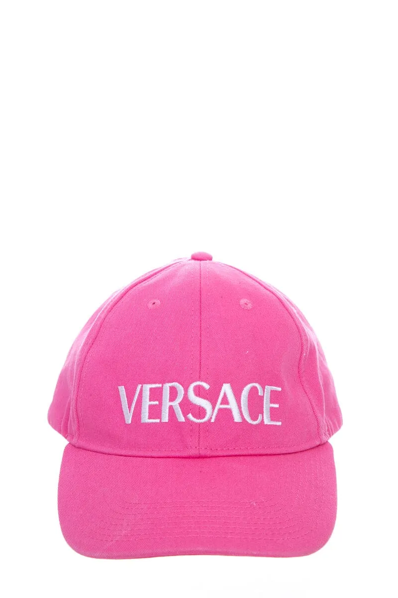 Versace Pink "Versace" Baseball Hat SZ 58