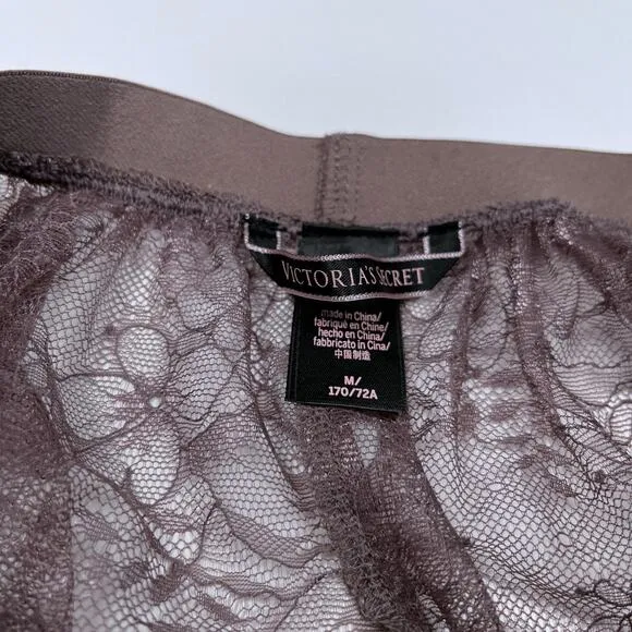 Victoria’s Secret Floral Lace Floral Midi Length Skirt Womens Medium Purple