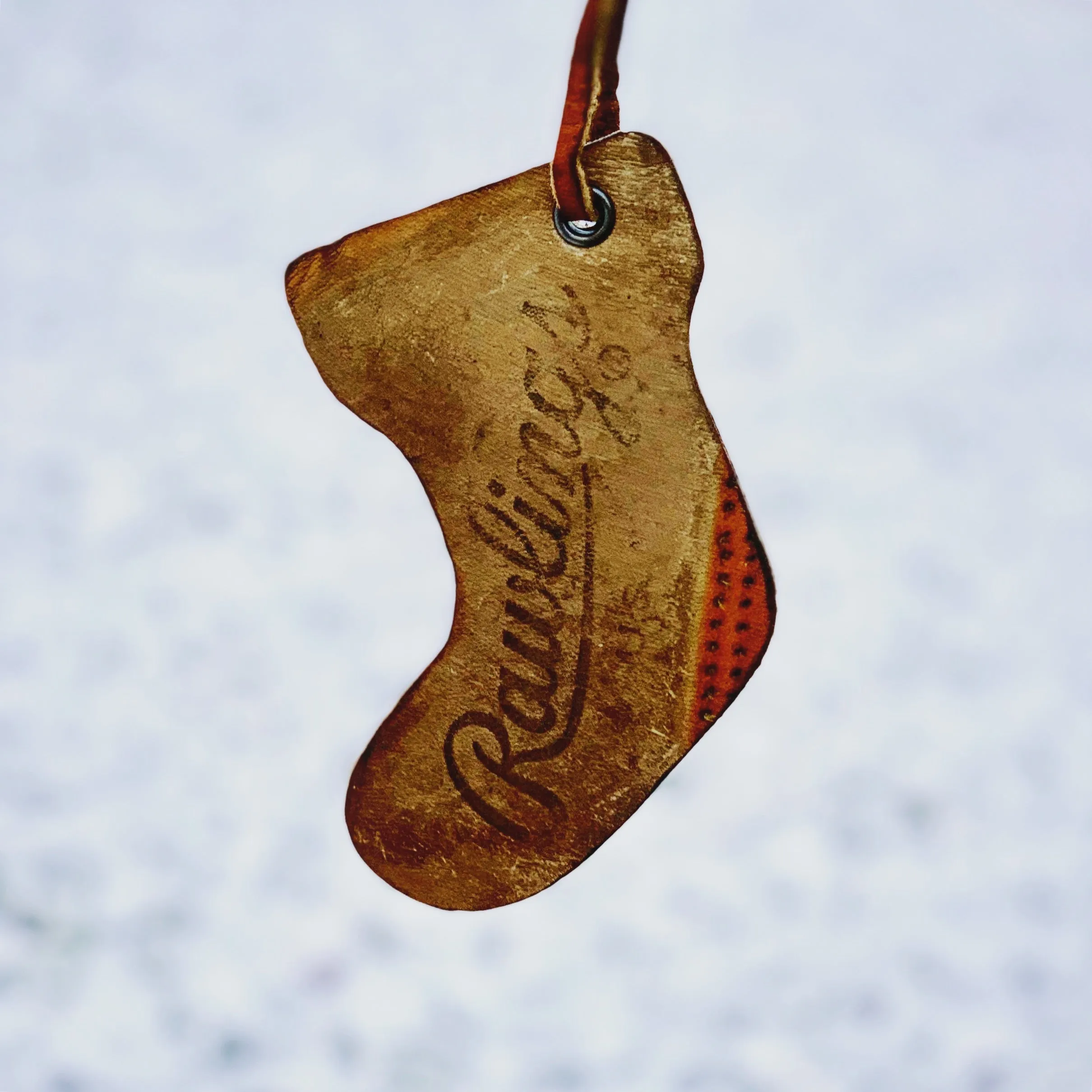 Vintage Baseball Glove Ornament Set