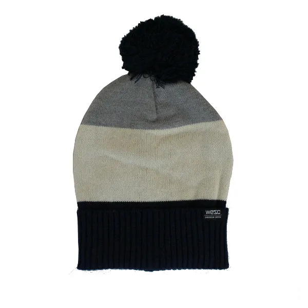 WeSC - Palle Pom Pom Unisex Knitted Beanie Hat - Angora SALE