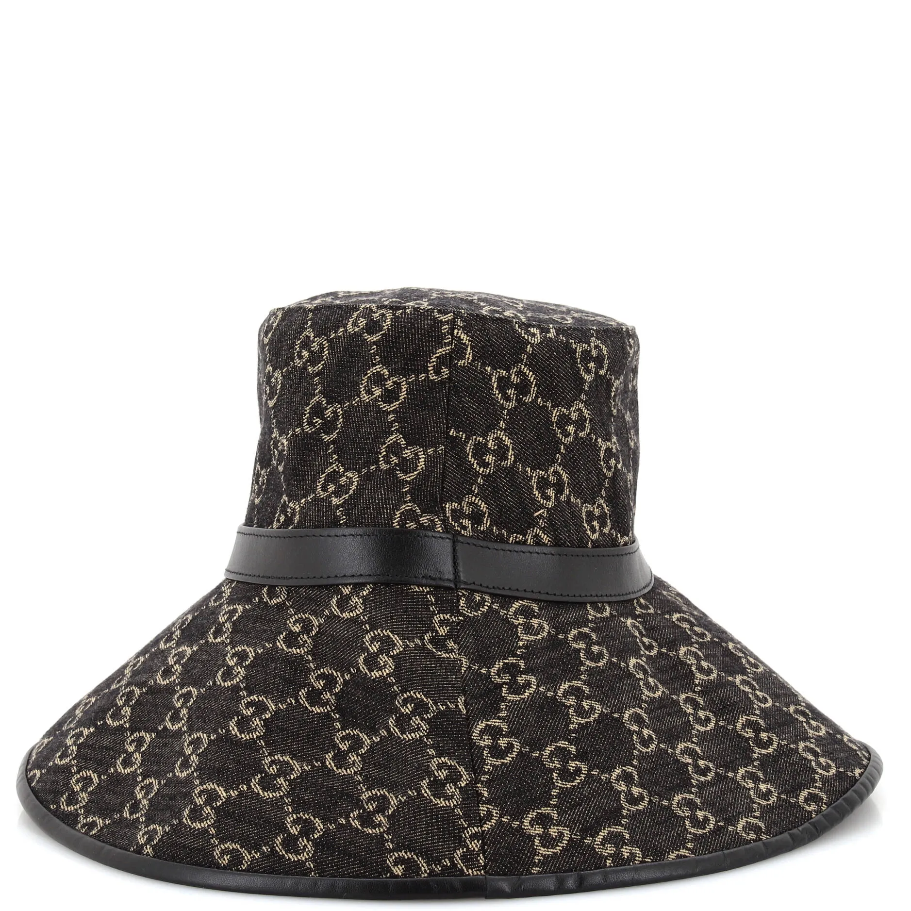 Wide Brim Hat GG Denim