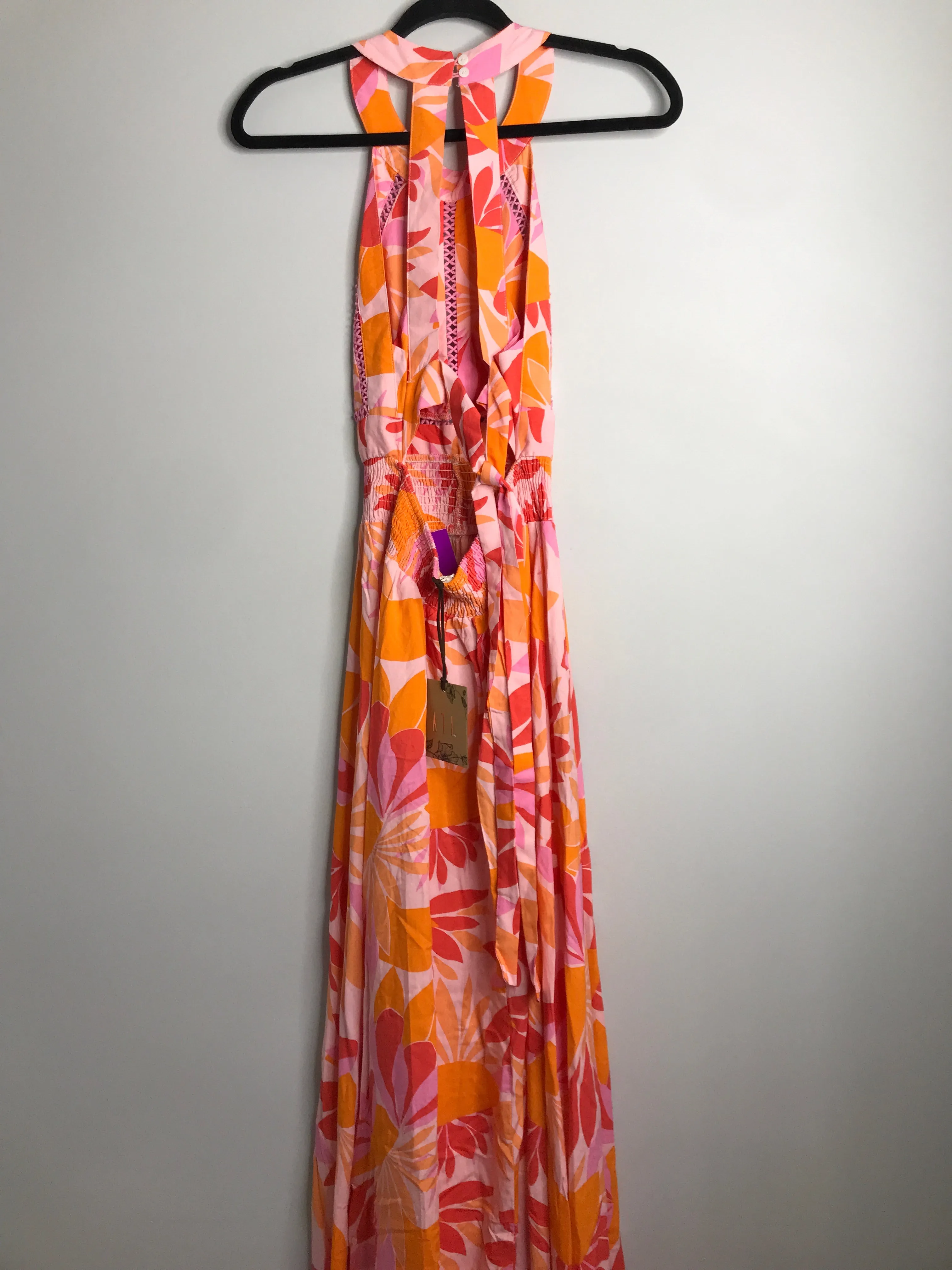 Womens Size Sm Misses Orange Abel the Label NWT Dress