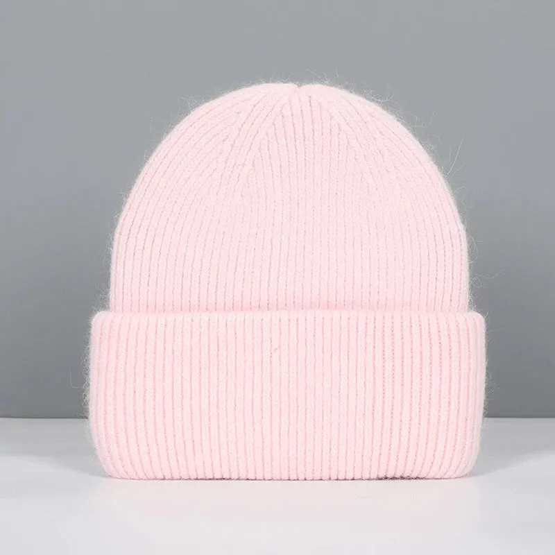 Women's Winter Beanie - Real Rabbit Fur Warm Hat