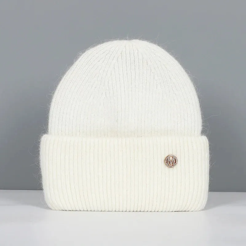 Women's Winter Beanie - Real Rabbit Fur Warm Hat