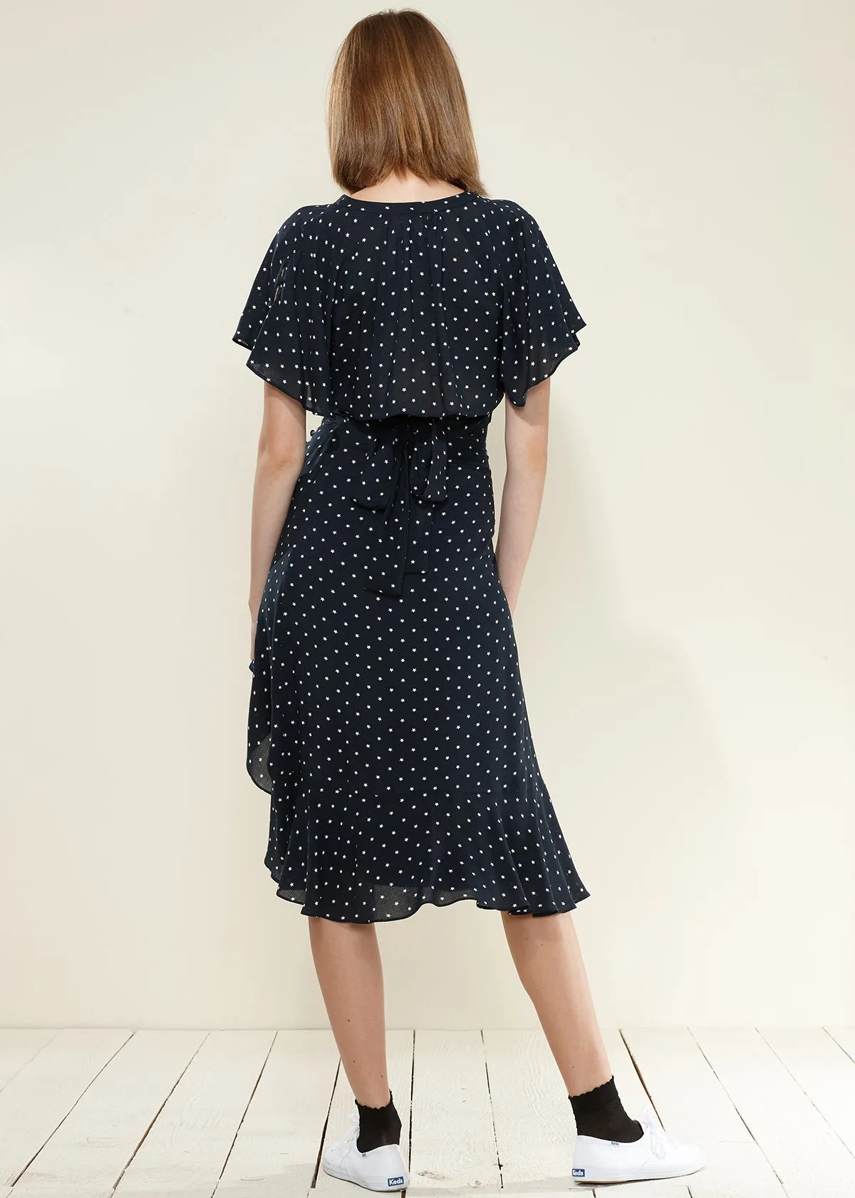 Women's Wrap Asymmetrical Midi Skirt
