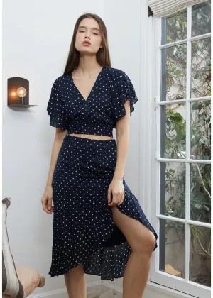 Women's Wrap Asymmetrical Midi Skirt
