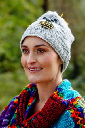 Wool Bee Bobble Hat