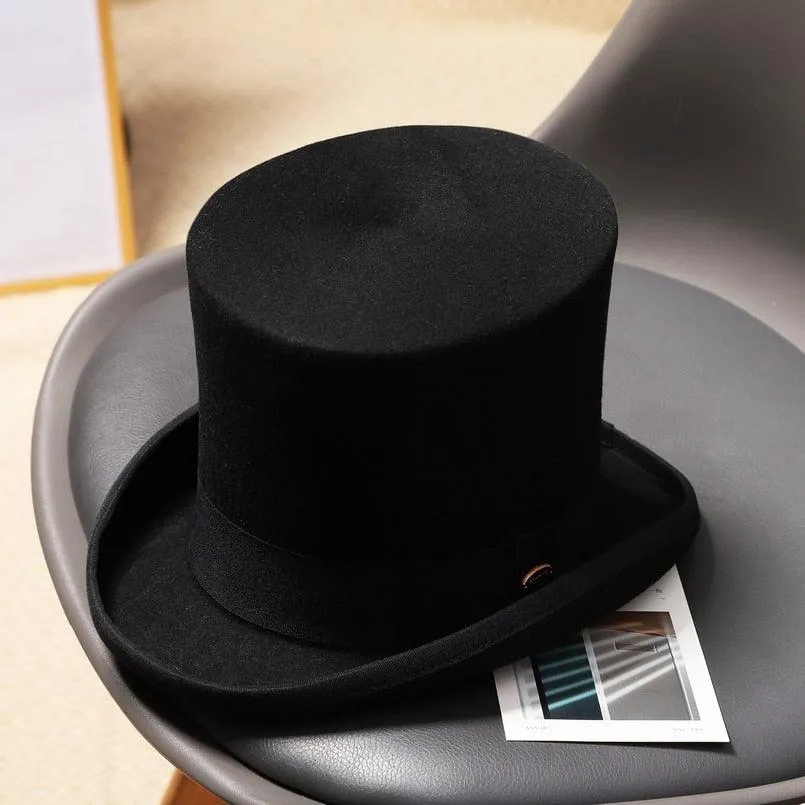 Wool Felt Top Hat Cylinder High Top Hat