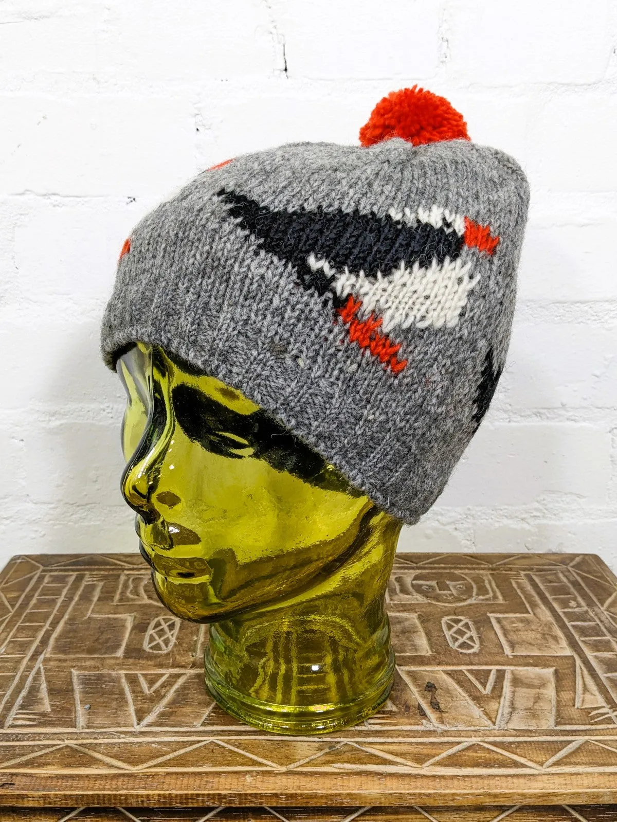 Wool Puffin Bobble Hat