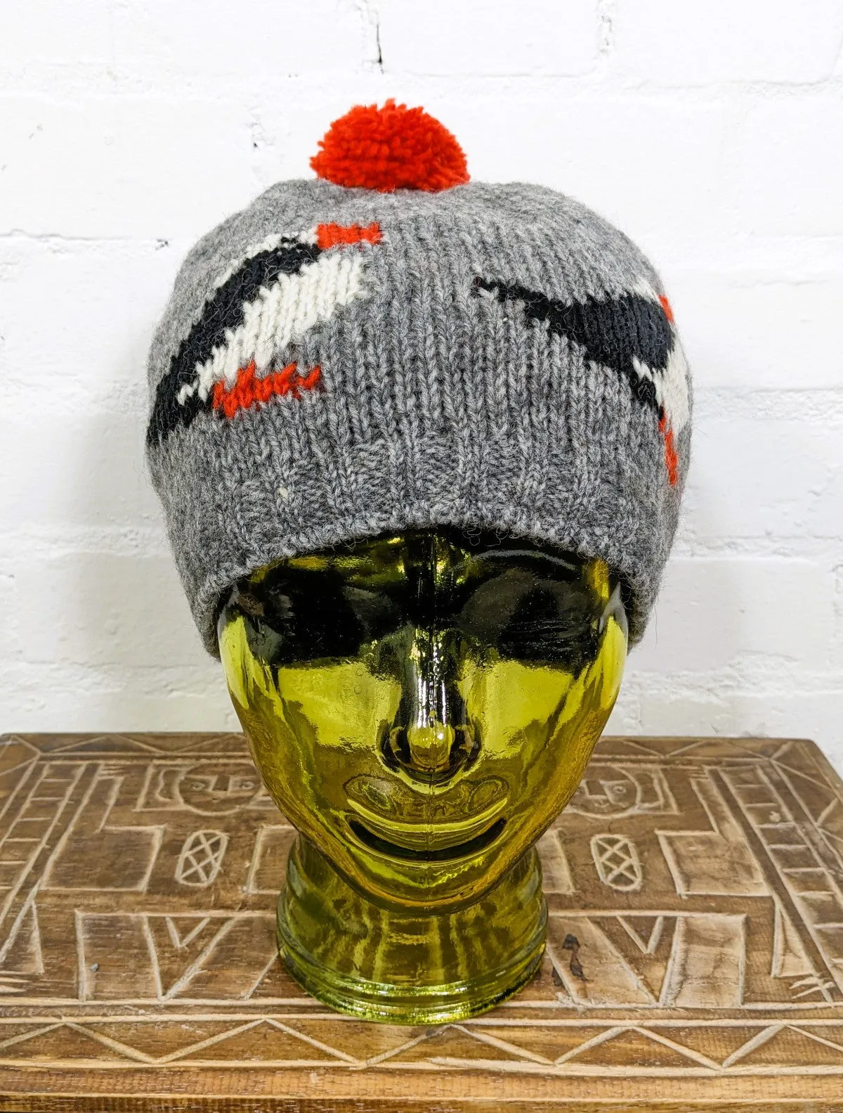Wool Puffin Bobble Hat