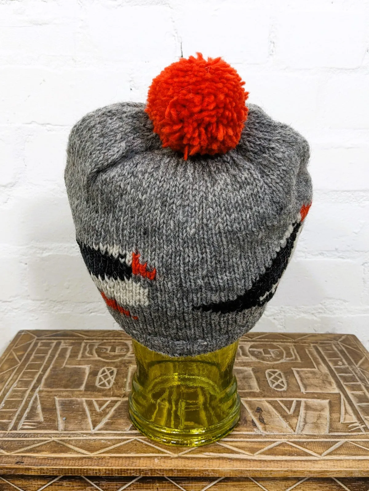 Wool Puffin Bobble Hat