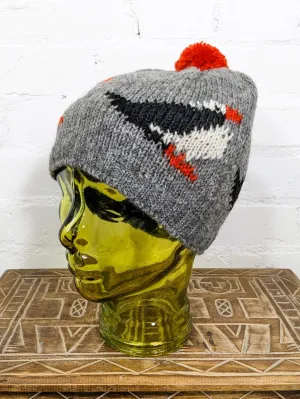 Wool Puffin Bobble Hat