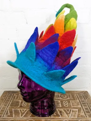 Wool Rainbow Hat
