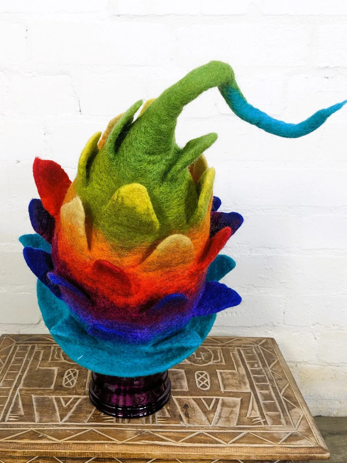 Wool Rainbow Hat