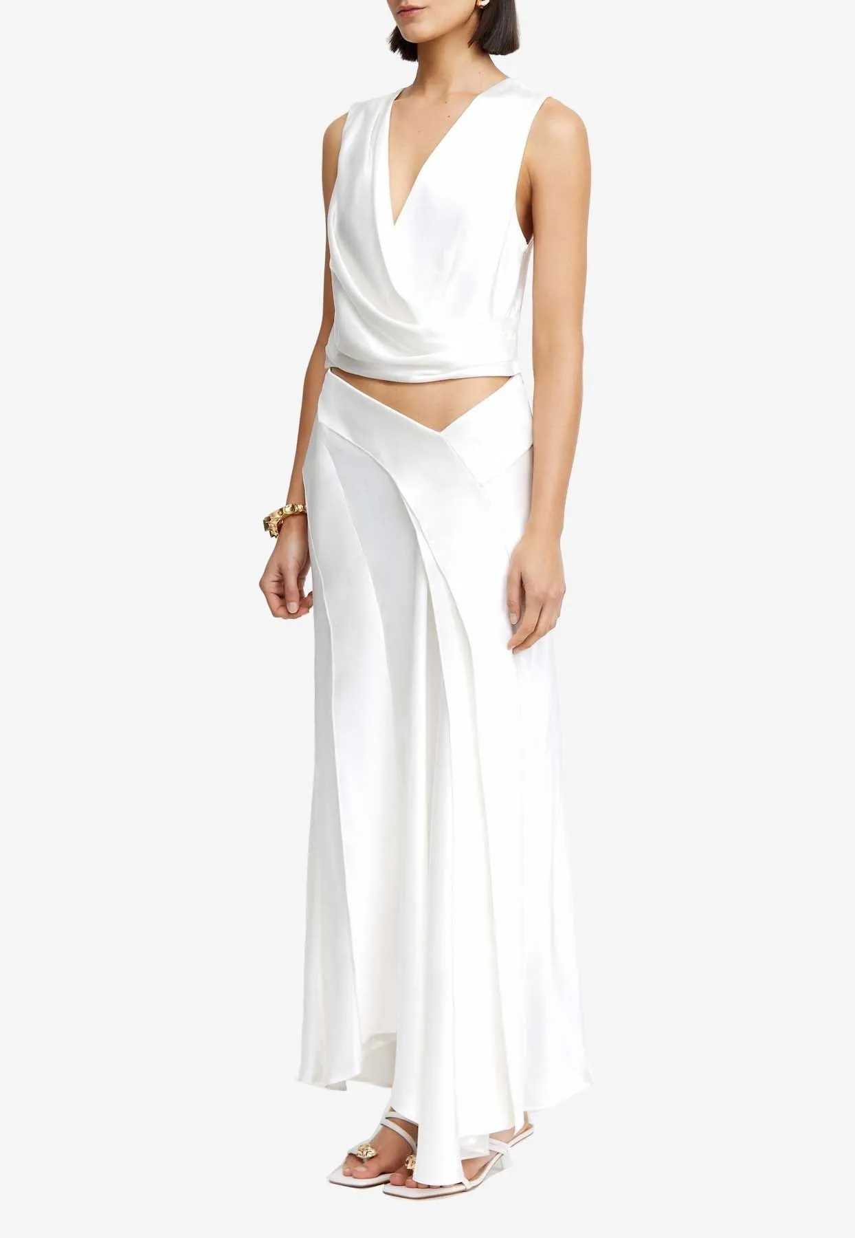 Yewdale Asymmetric Maxi Skirt