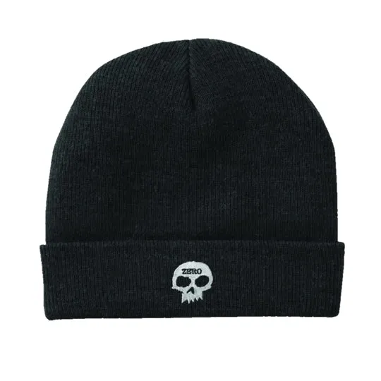 Zero - Single Skull Beanie Black